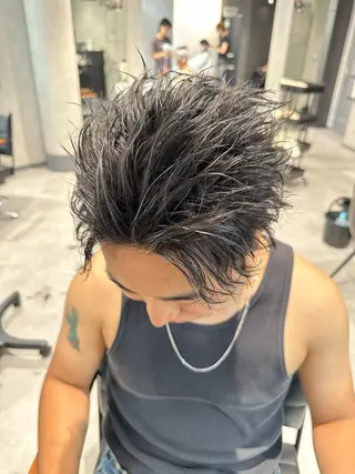 ショート ヘアアレンジ メンズ メンズヘア静岡 ✂︎Ryuheiのヘアスタイル