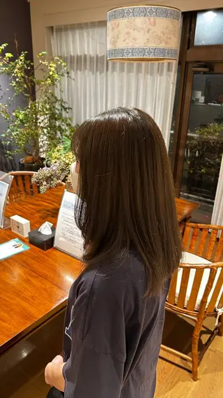 セミロング 竹村 アカリのヘアスタイル