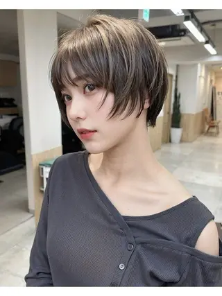 ショート 赤み消しカラー/ ナチュラル/トモキのヘアスタイル