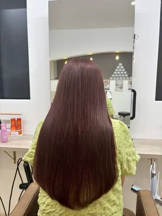 カラー ルプラボウ ふくい きなりのヘアスタイル