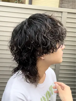 パーマ メンズ 【メンズ特化⚡️】 曲がる矯正/千原涼麻のヘアスタイル