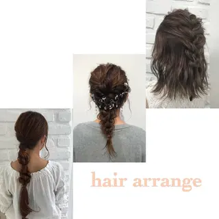 セミロング カラー ヘアアレンジ 【暖色カラー特化】 中山由梨のヘアスタイル