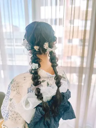 ヘアアレンジ ヘアメイク🌷 着付👘ハルのヘアスタイル