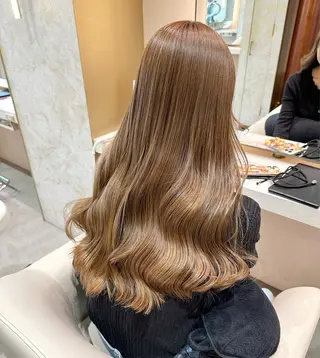 ロング カラー 店長/mao/ 前髪/顔周りカットのヘアスタイル