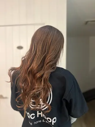 ロング カラー 永原 采夏のヘアスタイル