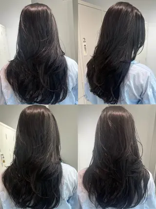 ロング 艶ハイトーン‪‪🔆 ️️️安座間 希のヘアスタイル