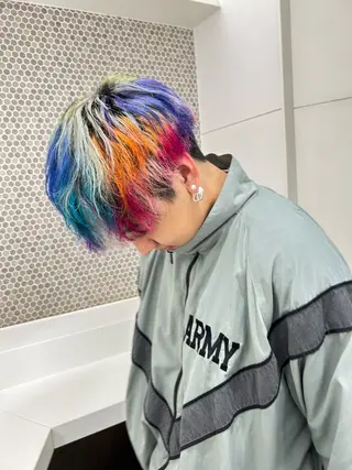 カラー メンズ 相模大野メンズ パーマ 仁翔のヘアスタイル