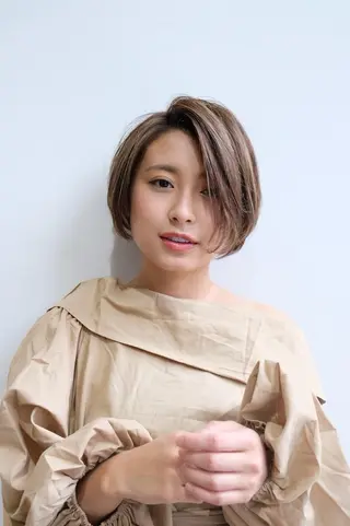 ミディアム 似合わせ艶髪カラー ❤️ハダユミのヘアスタイル