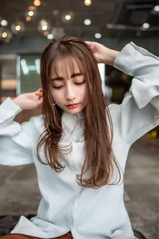 ミディアム カラー 韓国ヘア 店長NEGIのヘアスタイル