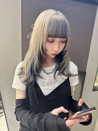 ミディアム カラー jill by gisel＿のヘアスタイル
