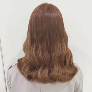 セミロング カラー ヘアアレンジ 🤍韓国ヘア特化 🤍力丸🤍のヘアスタイル
