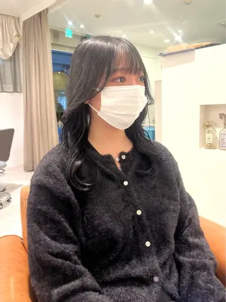 セミロング カラー 尾崎隼大 レイヤー/ウルフのヘアスタイル