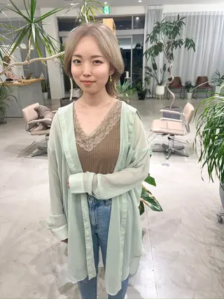 ショート カラー つくばUtooe's 副店長　寺沢颯のヘアスタイル
