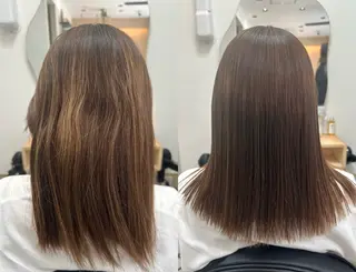 ミディアム カラー TELAHAIR岡野 春奈のヘアスタイル