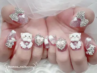 ネイル MoMoA Nail ネイル長さ出し専門店のネイルデザイン