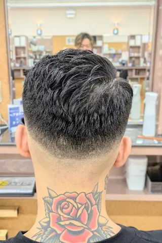 ショート パーマ 理容プラージュ燕三条 福井のヘアスタイル