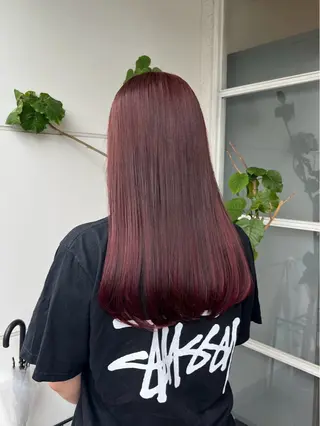 ロング カラー たきざわ ひなの／カラーモデルのヘアスタイル