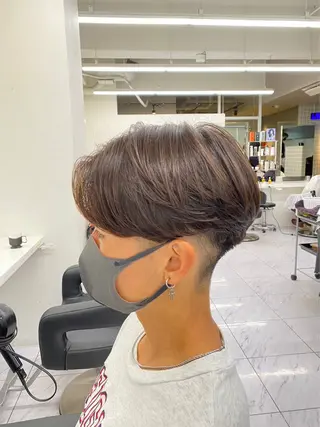 パーマ ヘアアレンジ メンズ Ryo横浜韓国ヘア/ 曲がる縮毛矯正特化のヘアスタイル
