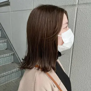 ミディアム カラー 石井 良典のヘアスタイル