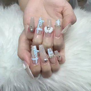 ネイル 🎀nana🫧 ワンホンネイル🎀のネイルデザイン