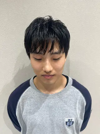 ショート メンズ Ken 曲がる縮毛矯正/韓国のヘアスタイル