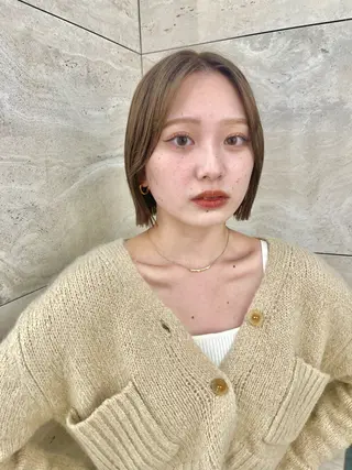 ミディアム 似合わせボブ🌟 艶髪特化💗村松優斗のヘアスタイル