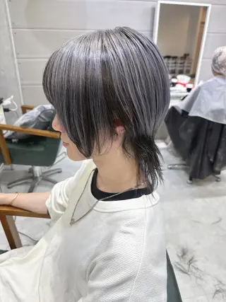 ヘアアレンジ カラー ショート メンズ モテ髪透明感❤️ デイズヘアカラーのヘアスタイル