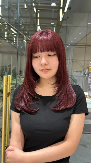 ロング カラー 🦋sana🦋 似合わせカット✁のヘアスタイル