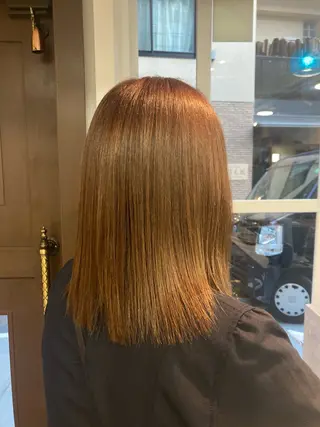 ミディアム 暖色カラー💞 菊地しおんのヘアスタイル