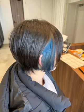 カラー 岡山 優芽のヘアスタイル