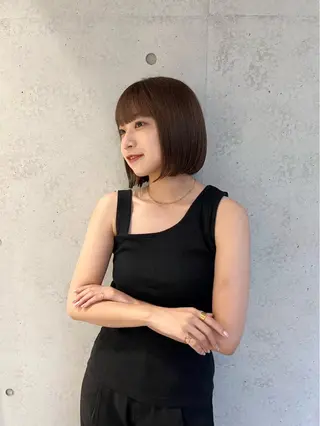 ミディアム 【ボブ限定✂︎】髪質 改善艶ボブ¦RICOのヘアスタイル