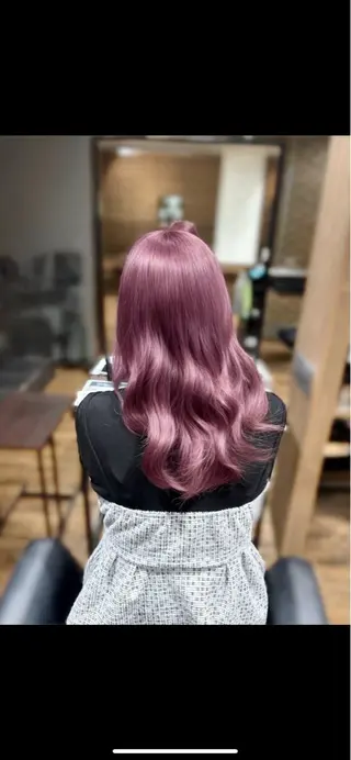 セミロング カラー ❤️‍🔥ベージュカ ラー❤️‍🔥まゆかのヘアスタイル