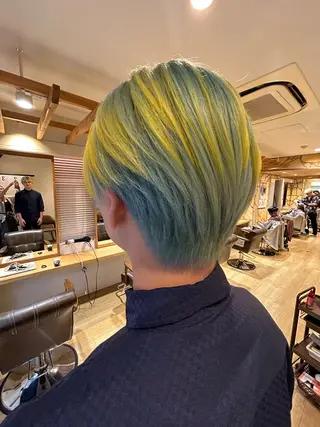 ショート カラー メンズ kawabe maikoのヘアスタイル