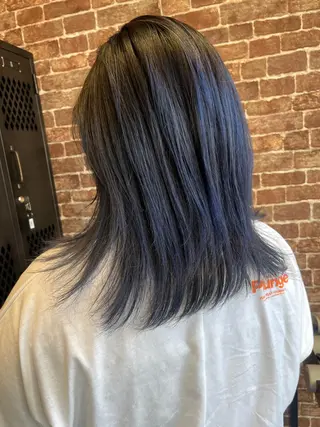 ミディアム カラー パーマ ヘアアレンジ メンズ キッズ ネイル マツエク・マツパ アイブロウ 久木原 ゆりのヘアスタイル