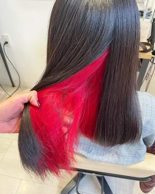 セミロング カラー 新宿駅近♡個室 ♡関口三都季🌜のヘアスタイル