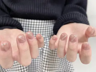 ネイル Shis_🦄shi 韓国風キラキラネイルのネイルデザイン