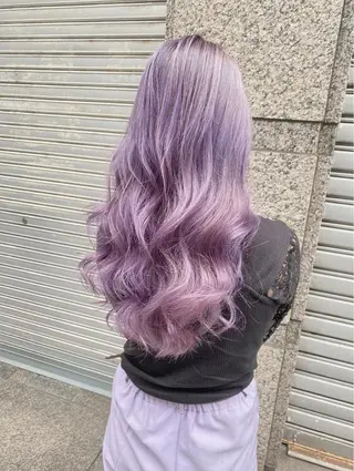 ロング カラー ヘアアレンジ メンズ マツエク・マツパ 【縮毛矯正ブリーチ】 MANATO🌈のヘアスタイル