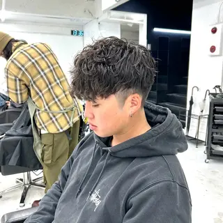 ショート パーマ メンズ 【メンズパーマ特化】 🍏網中勇喜のヘアスタイル