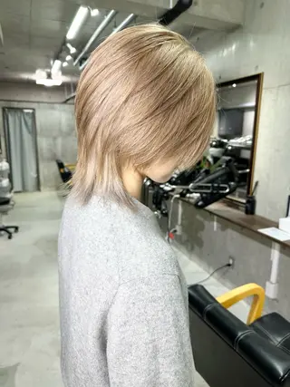 カラー かずくん🦩名古屋 ハイトーン/レイヤーのヘアスタイル