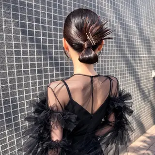 セミロング 会田有紀 /切りっぱなしボブのヘアスタイル