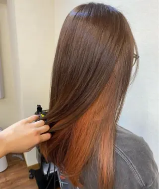 セミロング カラー yamaguchi kのヘアスタイル