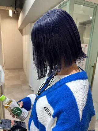 ミディアム カラー Peyp博多 SORAモデル募集のヘアスタイル