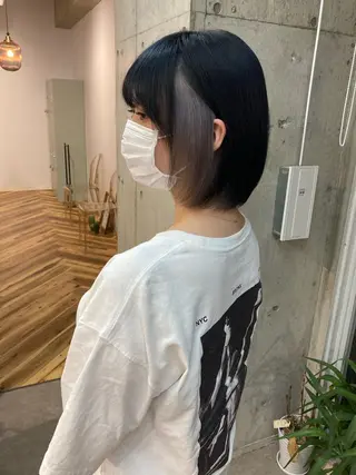 ショート カラー 髪質改善.縮毛矯正 ×韓国ヘアyukiのヘアスタイル