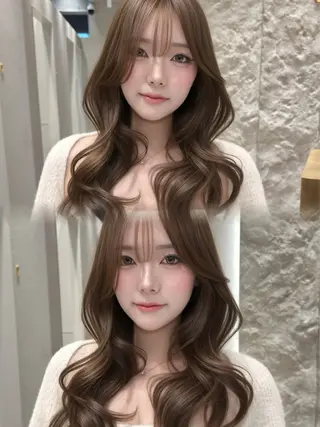 ロング カラー 上品モテヘア🩶 karen🩶のヘアスタイル