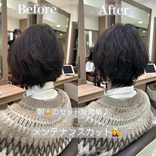 ショート ショート、ボブ/ 川鍋薫のヘアスタイル