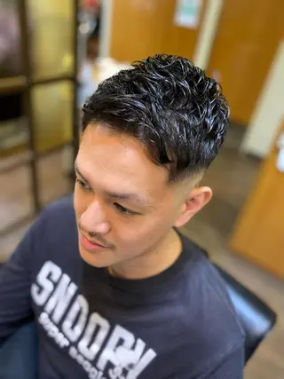 ショート パーマ メンズ メンズカット kimotoのヘアスタイル
