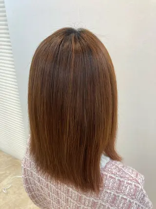 ミディアム 岡田 守明のヘアスタイル