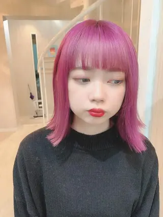 ミディアム カラー パーマ ヘアアレンジ nico【代表】 市川　拓也のヘアスタイル