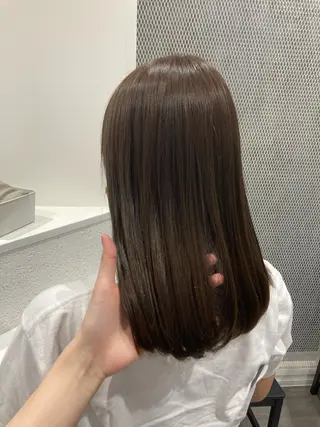ミディアム カラー ミルクティー量産💙 💙ブリーチ特化💙のヘアスタイル