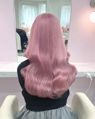 ロング カラー ハイトーンカラー💞 くるみ🎀のヘアスタイル